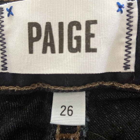 PAIGE Skyline Skinny Jeans Dark Wash Size 26 - Picture 4 of 5